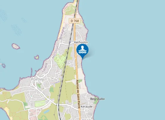 Map of Plage Bleue