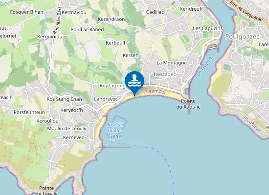 Map of Plage du Pouldu