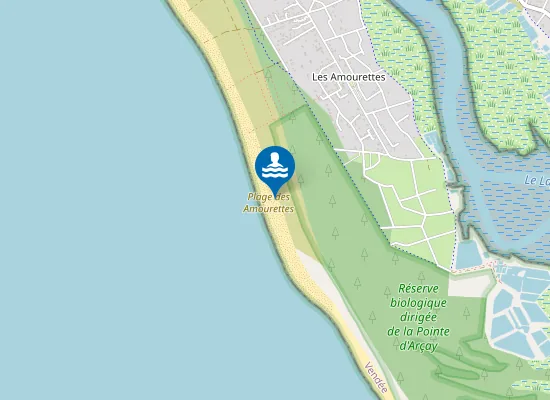 Map of Plage des Amourettes