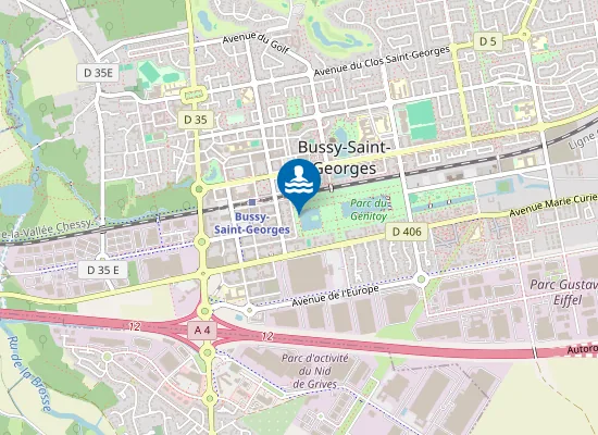 Map of Bussy Plage