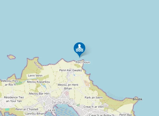 Map of Porz Ar Voudenn