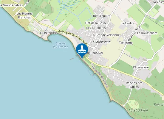 Map of Plage de la Rémigeasse
