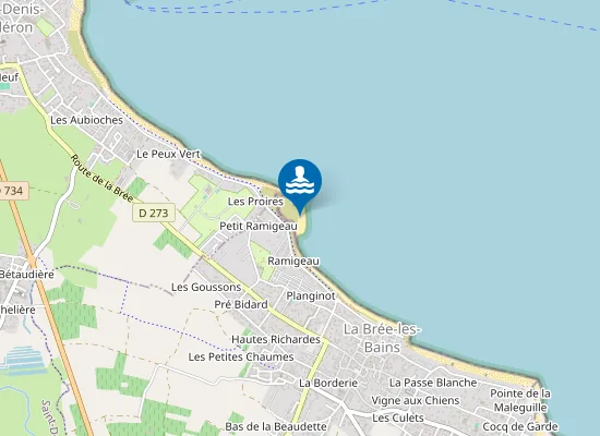 Map of Plage de Proires