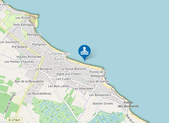 Map of Plage de la Passe Blanche