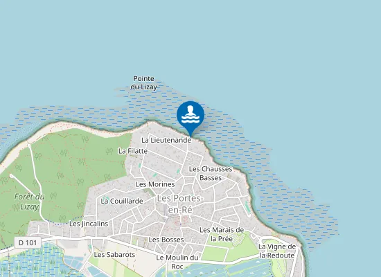 Map of Plage du Grand Marchais