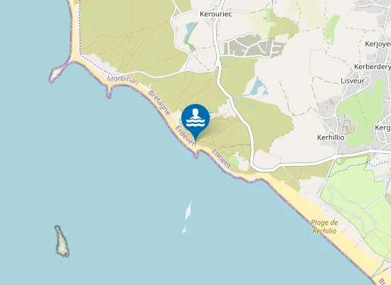 Map of Plage de Porh Lineneu