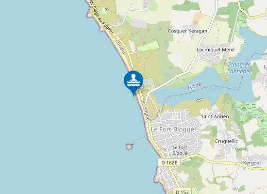 Map of Plage de Pen er Malo
