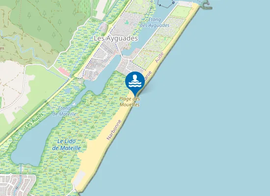 Map of Plage des Mouettes