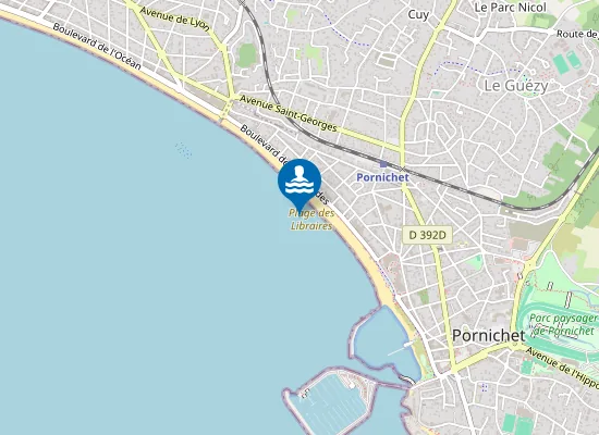 Map of Plage des Libraires