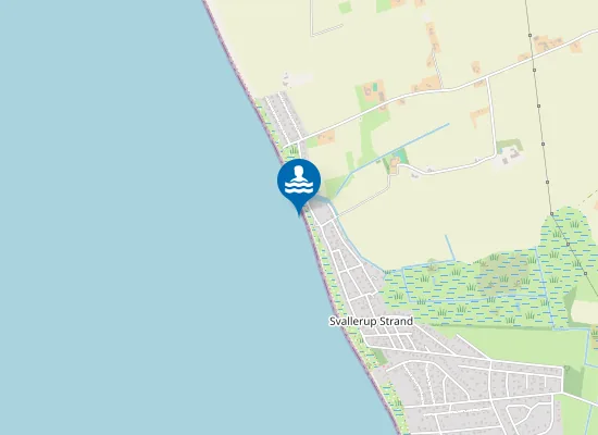 Map of SVALLERUP/BJ.N.STR.