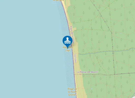 Map of Plage des Lays