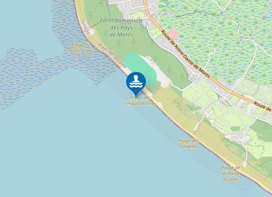 Map of Plage de l'Hippodrome