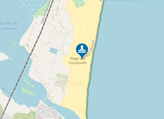 Map of Plage des Coussoules