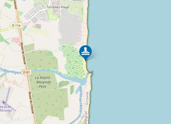 Map of Plage Sud Torreilles