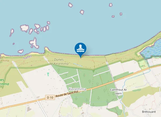 Map of Plages de Keremma