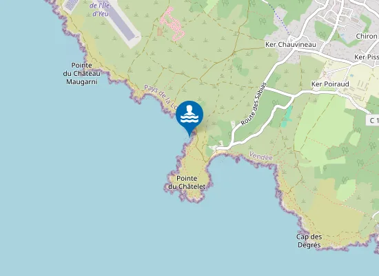 Map of Plage des Sables Rouillés (ou Rouits)