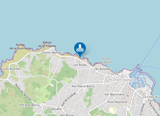 Map of Plage des Roses