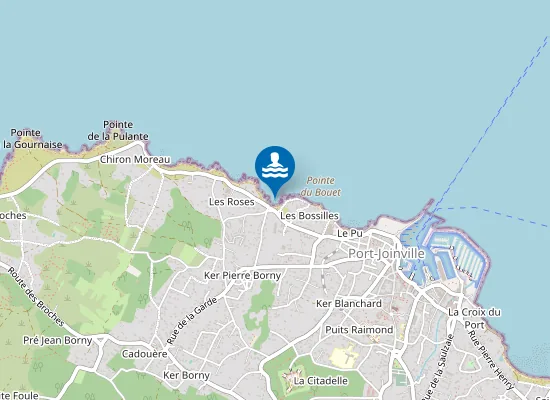 Map of Anse et Plage du Cours du Moulin