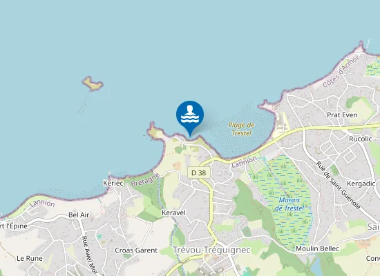 Map of Plage aux Choux