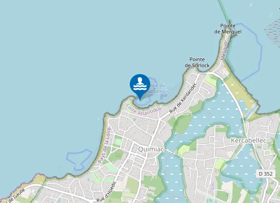 Map of Plage du Toul-ru