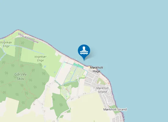 Map of MØRKHOLT HAGE, TULIP CAMPINGPLADS