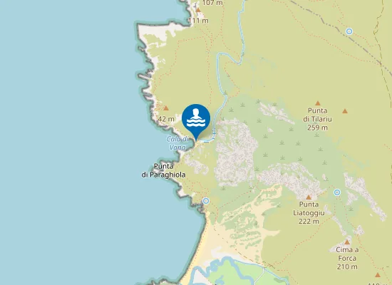 Map of Plage de Vana