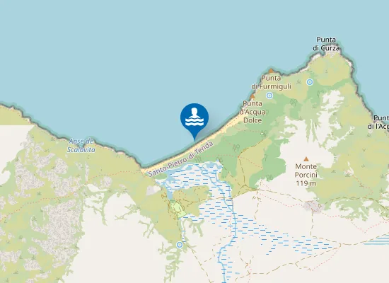 Map of Plage De Saleccia
