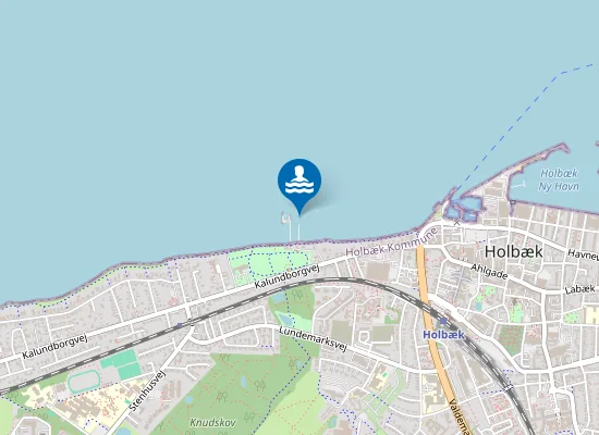 Map of HOLBÆK SØBAD