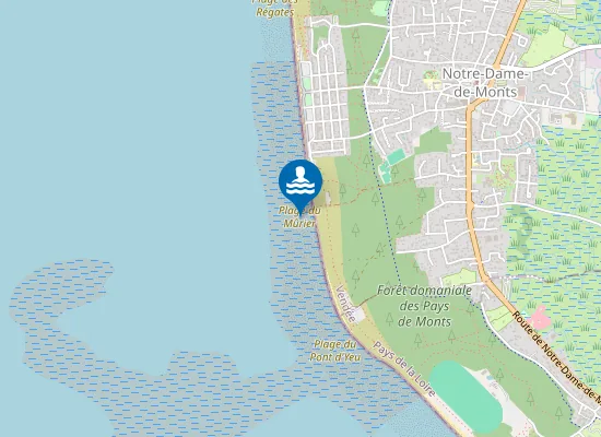 Map of Plage du Mûrier