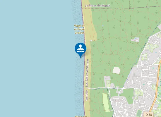 Map of Plage du Bois Soret