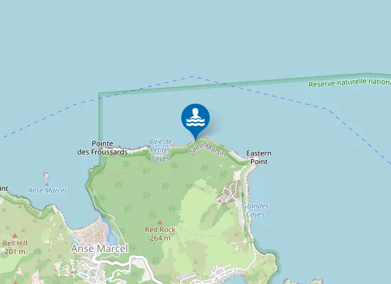 Map of Plage de Petites Cayes