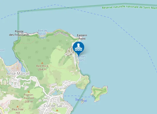 Map of Plage des Grandes Cayes