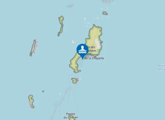 Map of Plage de la Chapelle