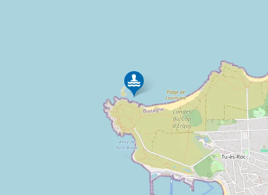 Map of Plage de Lourtuais