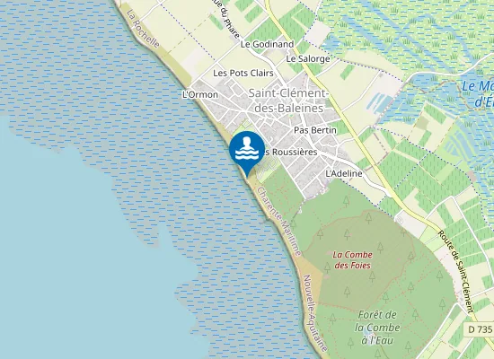 Map of Plage de la Côte Sauvage