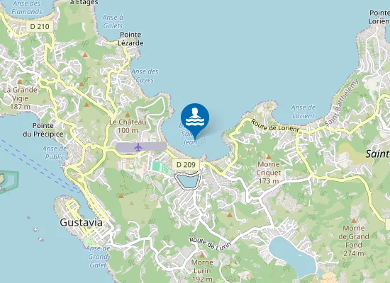 Map of Plage de Saint-Jean
