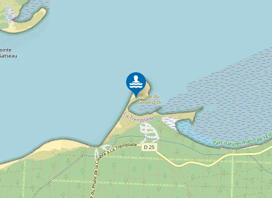 Map of Plage du Galon D'Or
