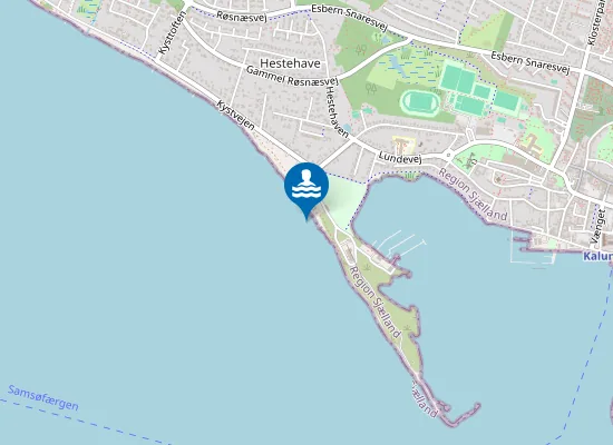 Map of GISSELØRE BADEBRO