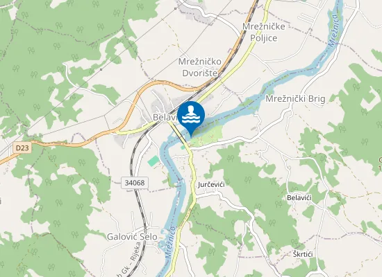 Map of Mrežnički Brig