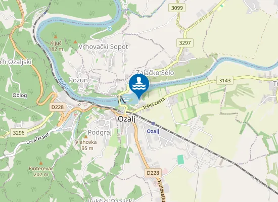 Map of Kupalište Slave Raškaj