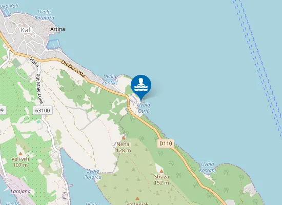 Map of Plaža Otrić