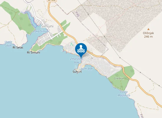 Map of Golden Beach Simuni