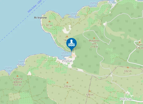 Map of Plaža Lučica