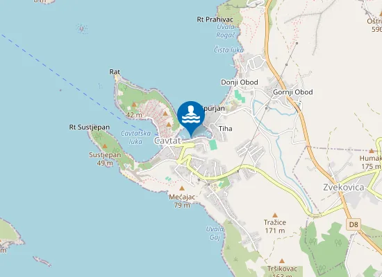 Map of Gradska Plaža