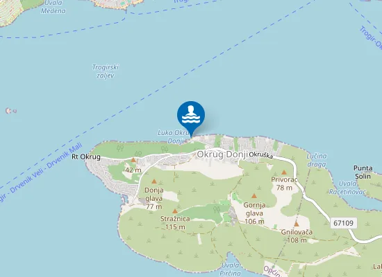 Map of Plaža Stari Porat