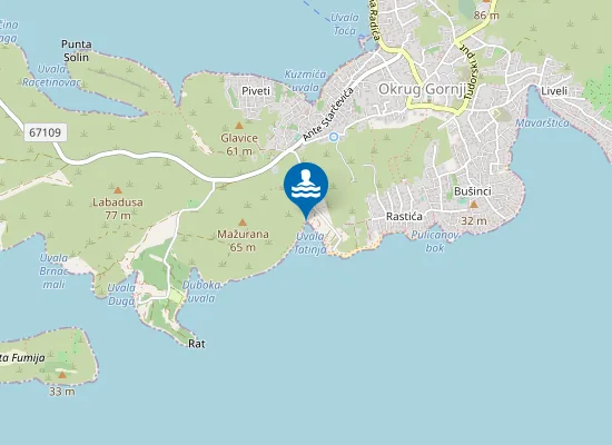Map of Beach Tatijna
