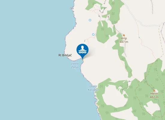 Map of Plaža Plava Grota