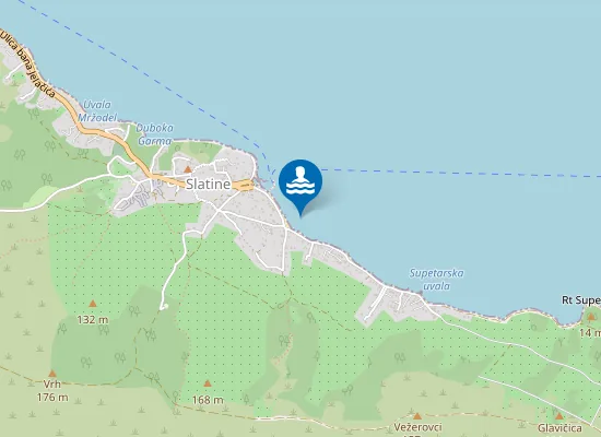 Map of Plaža Lumbrelin