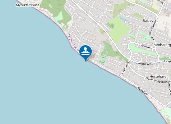 Map of REFSNÆSSKOLENS BADEBRO