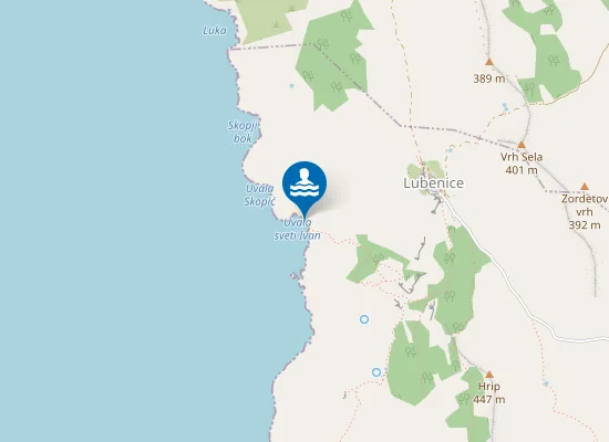Map of Plaža Sv. Ivan